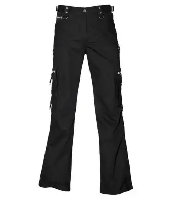 Men Black Baggy Goth Pants