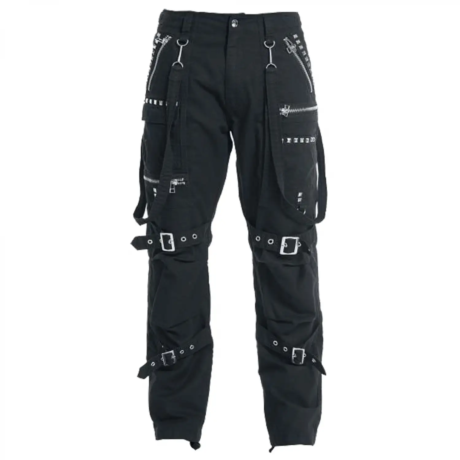 Gothic Studded Buckle Straps Pant Mens | EMO Punk Baggy  Pants