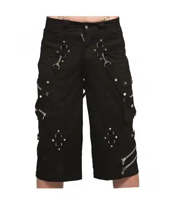 Techno Black Cargo Shorts