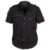 Button Up Gothic Half Sleeves Shirt Button Up Gothic Half Sleeves Shirt