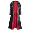 Steampunk Faux Leather Long Gothic Coat | Pirates Day Walker Blade Move Long Coat