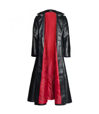 Steampunk Faux Leather Long Pirates Gothic Coat 