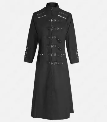 Gothic Trench Long Zipper Coat