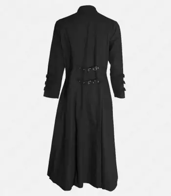 Gothic Trench Long Zipper Coat