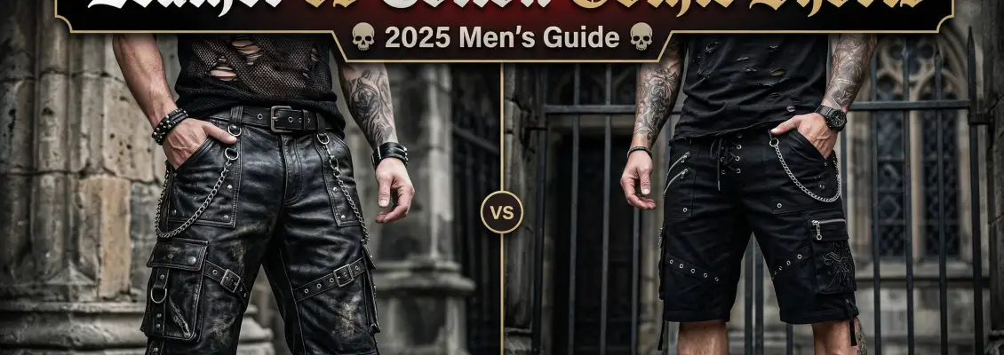 Leather vs Cotton Gothic Shorts: 2025 Men’s Guide
