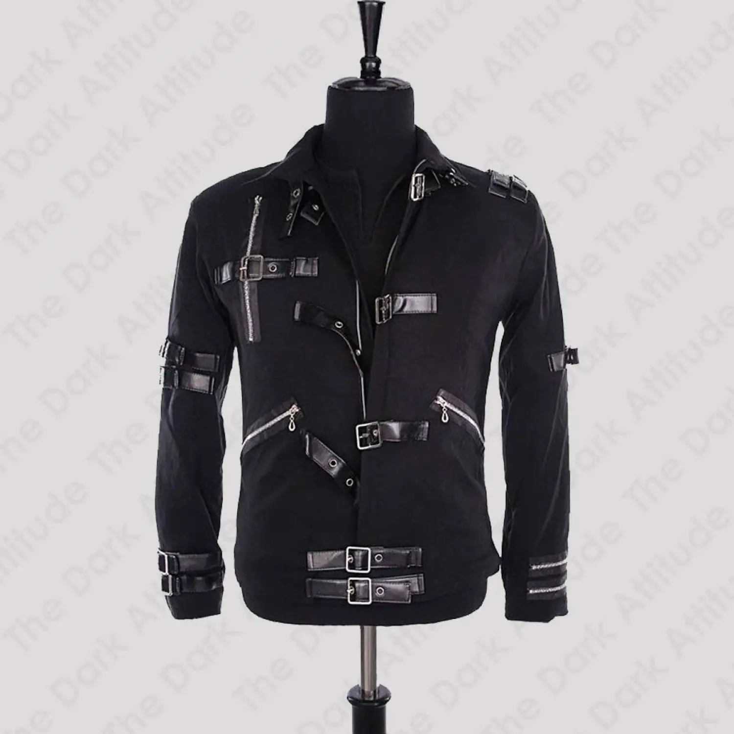 MJ Bad Black Buckle Jacket | Michael Jackson World Tour Gothic Jacket