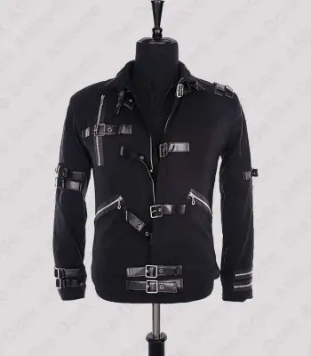 MJ Bad Black Buckle Jacket | Michael Jackson World Tour Gothic Jacket