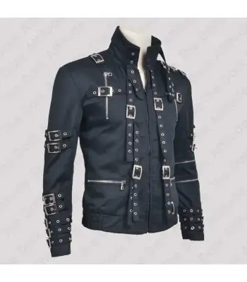Michael Jackson Bad Cosplay Leather Jacket Black MJ Costume Jacket