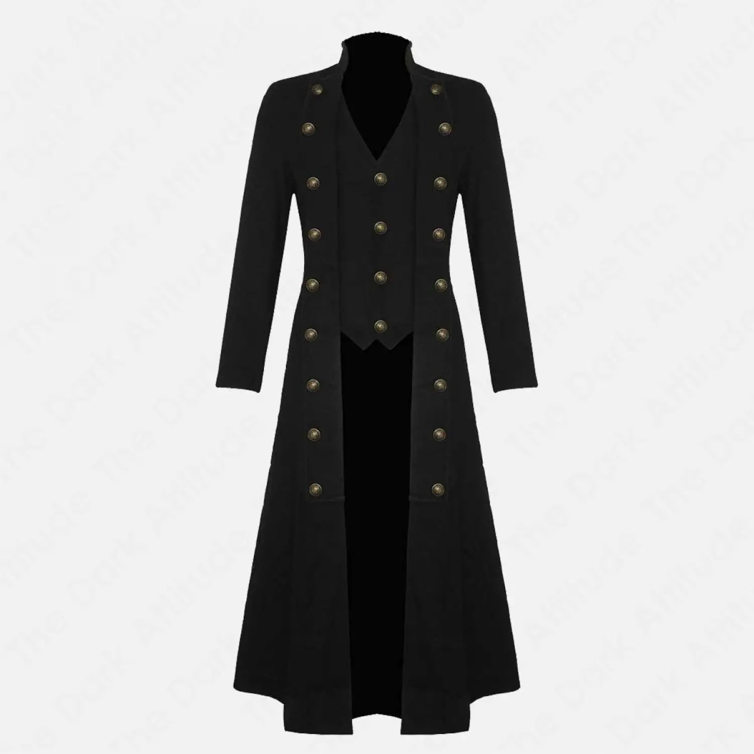 Steampunk Pirates Long Coat | Goth Victorian Military Style Coat