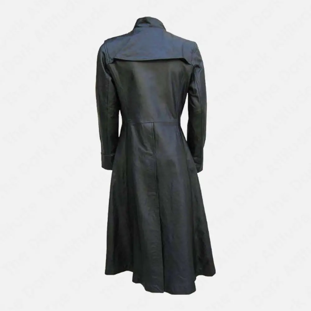Keanu Reeves Matrix Long Leather Coat | NEO Full Length Gothic Leather Coat