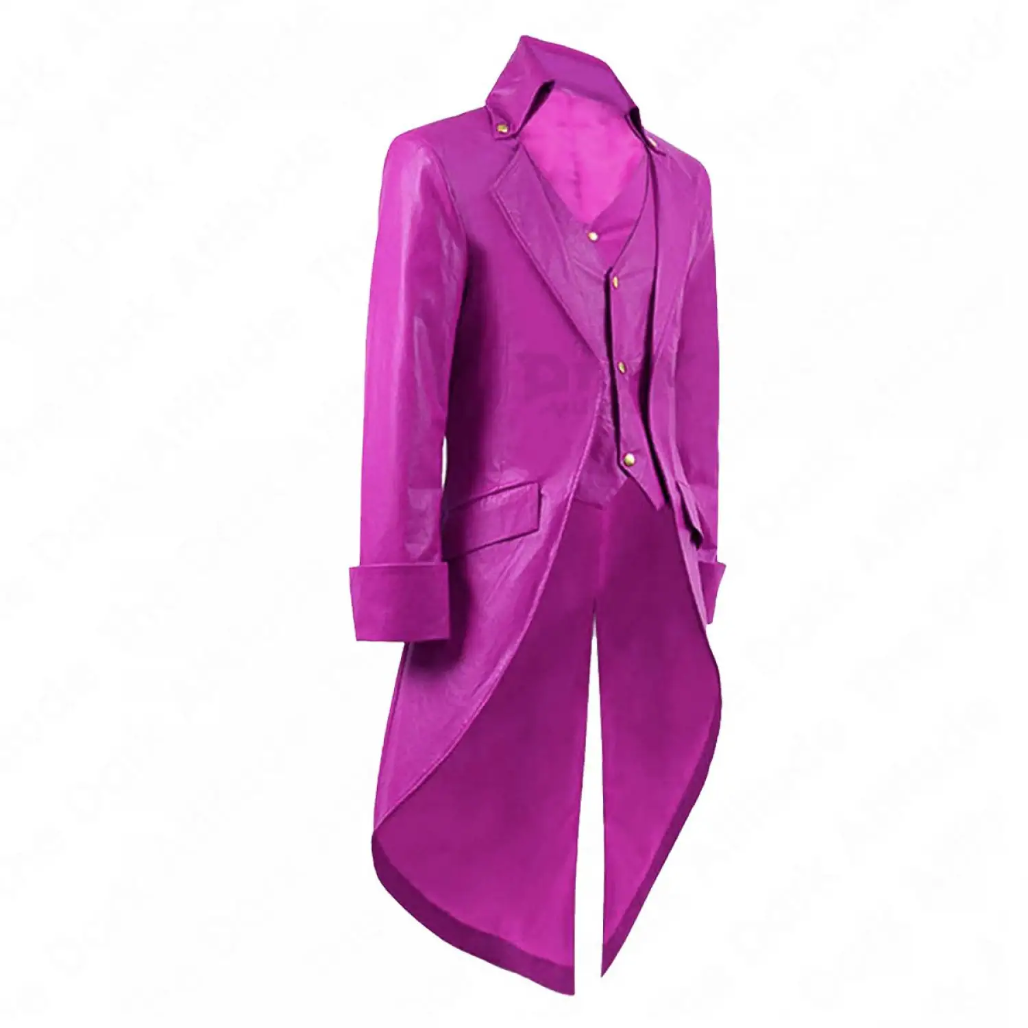 Steampunk Real Leather Tailcoat Men's : Victorian Vanguard Coat