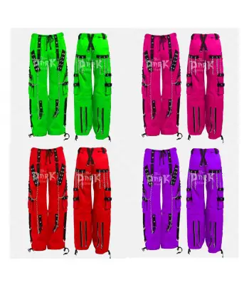 Cyber Goth Baggy Pant | EMO Punk Rock Cargo Trousers For Men
