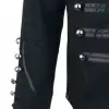 Black Gothic Warrior Jacket: Military Drummer Parade Jacket