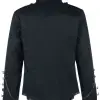 Black Gothic Warrior Jacket: Military Drummer Parade Jacket