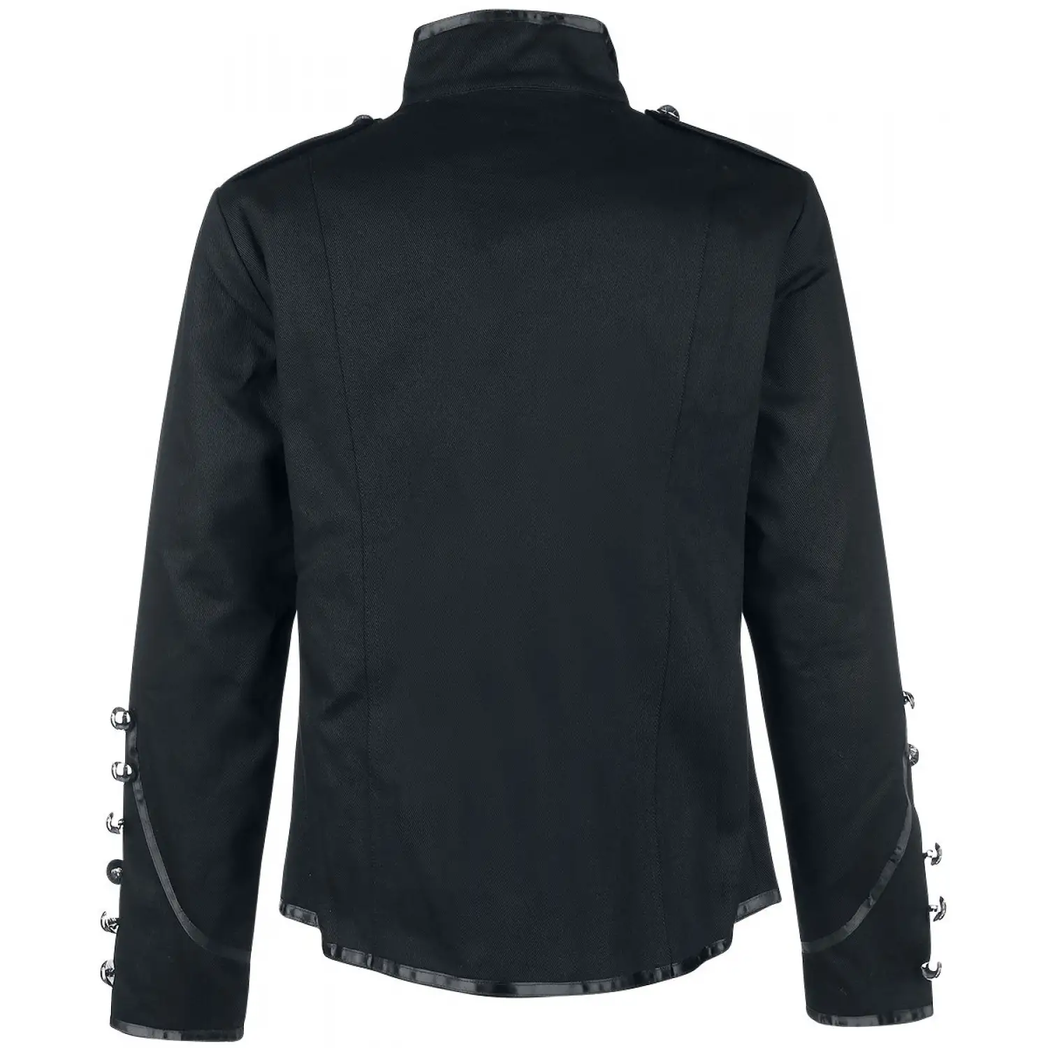 Black Gothic Warrior Jacket: Military Drummer Parade Jacket