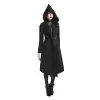 Cyberpunk Women Wool Long Gothic Coat 